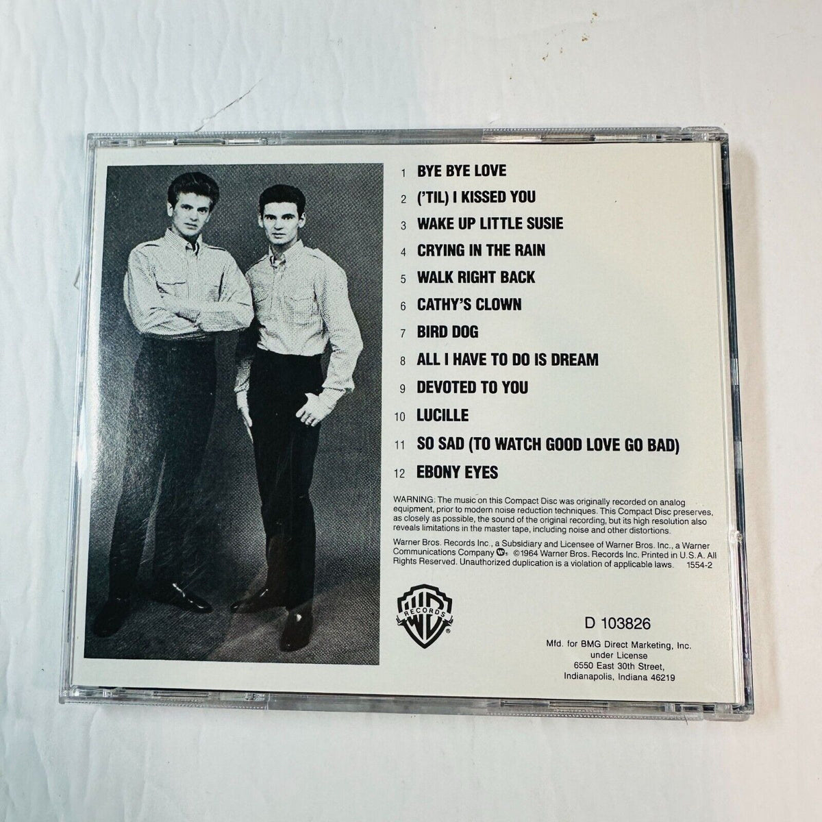 The Very Best Of The Everly Brothers CD Album Warner Brothers