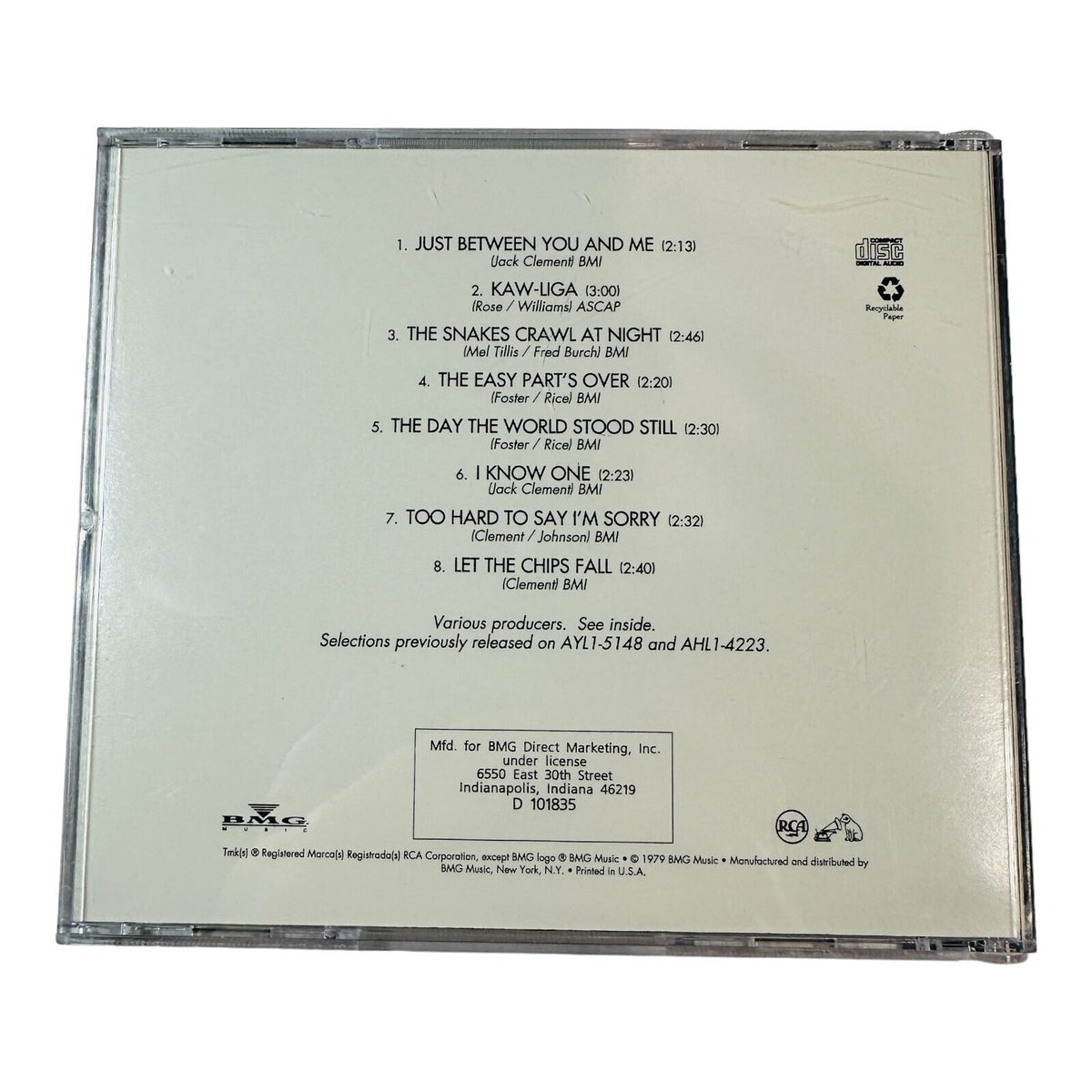 The Best Of Charley Pride CD Album 1979 RCA