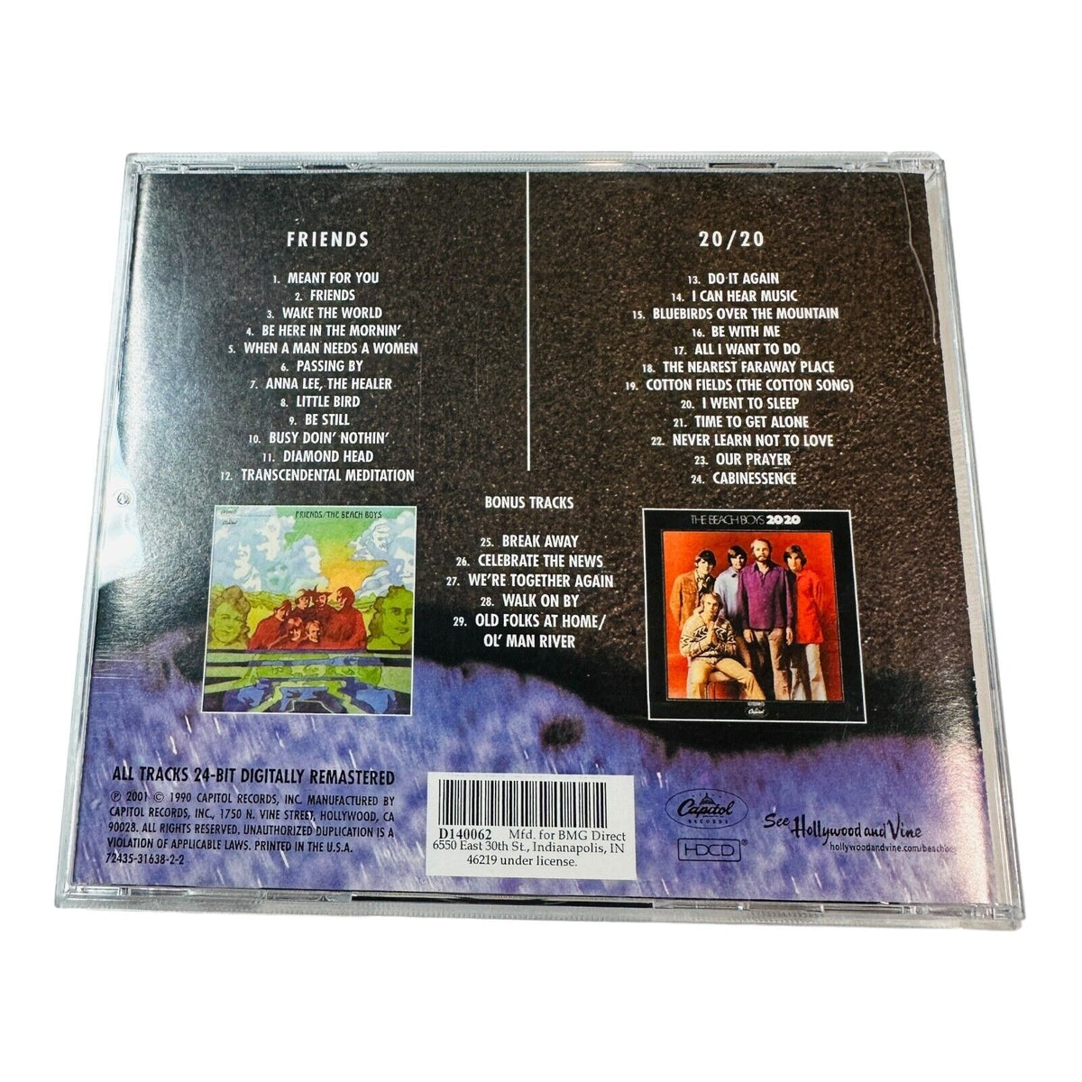 Friends/20/20 Remaster by The Beach Boys CD April 2001 Capitol