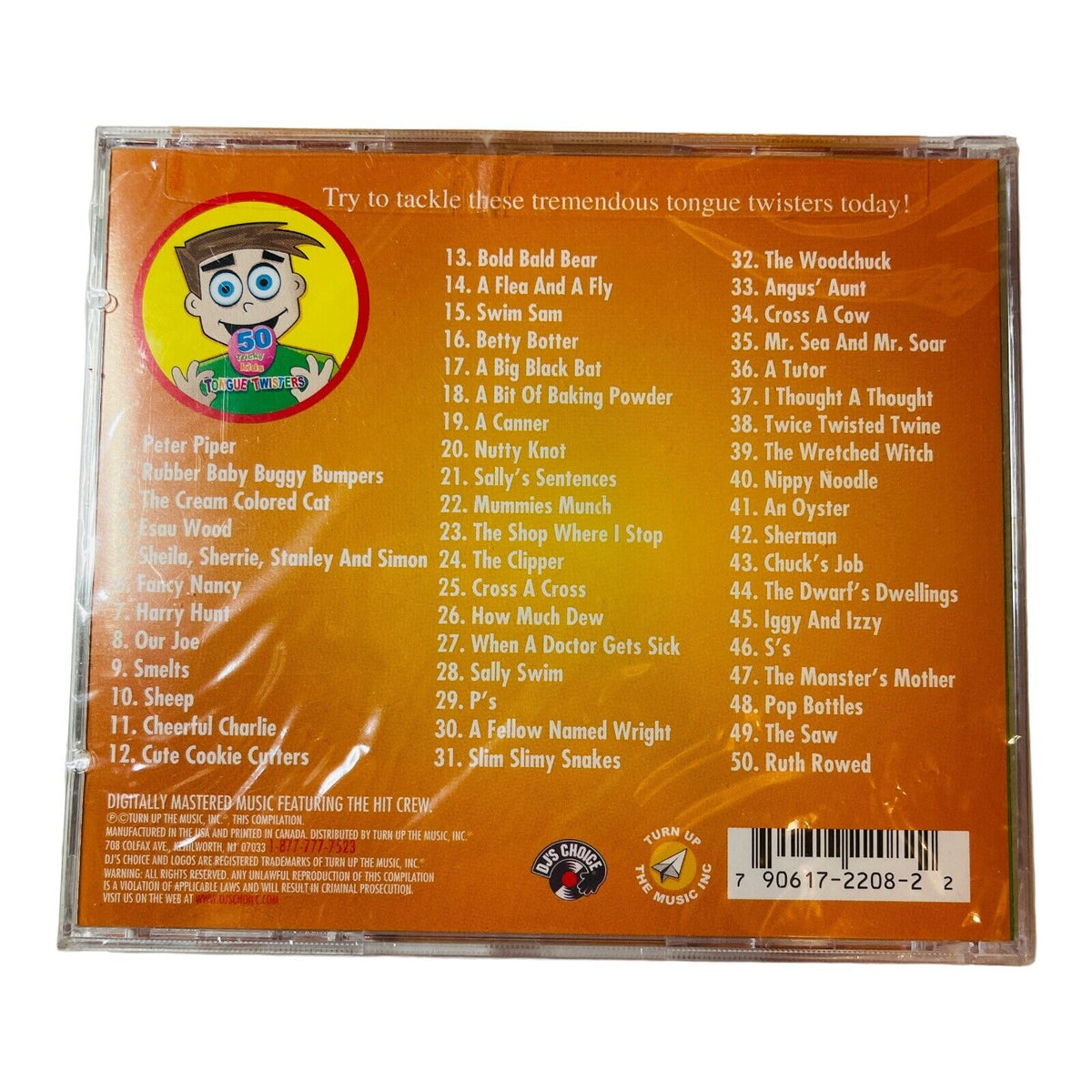 50 Tricky Kids Tongue Twisters Audio CD By Various Artists