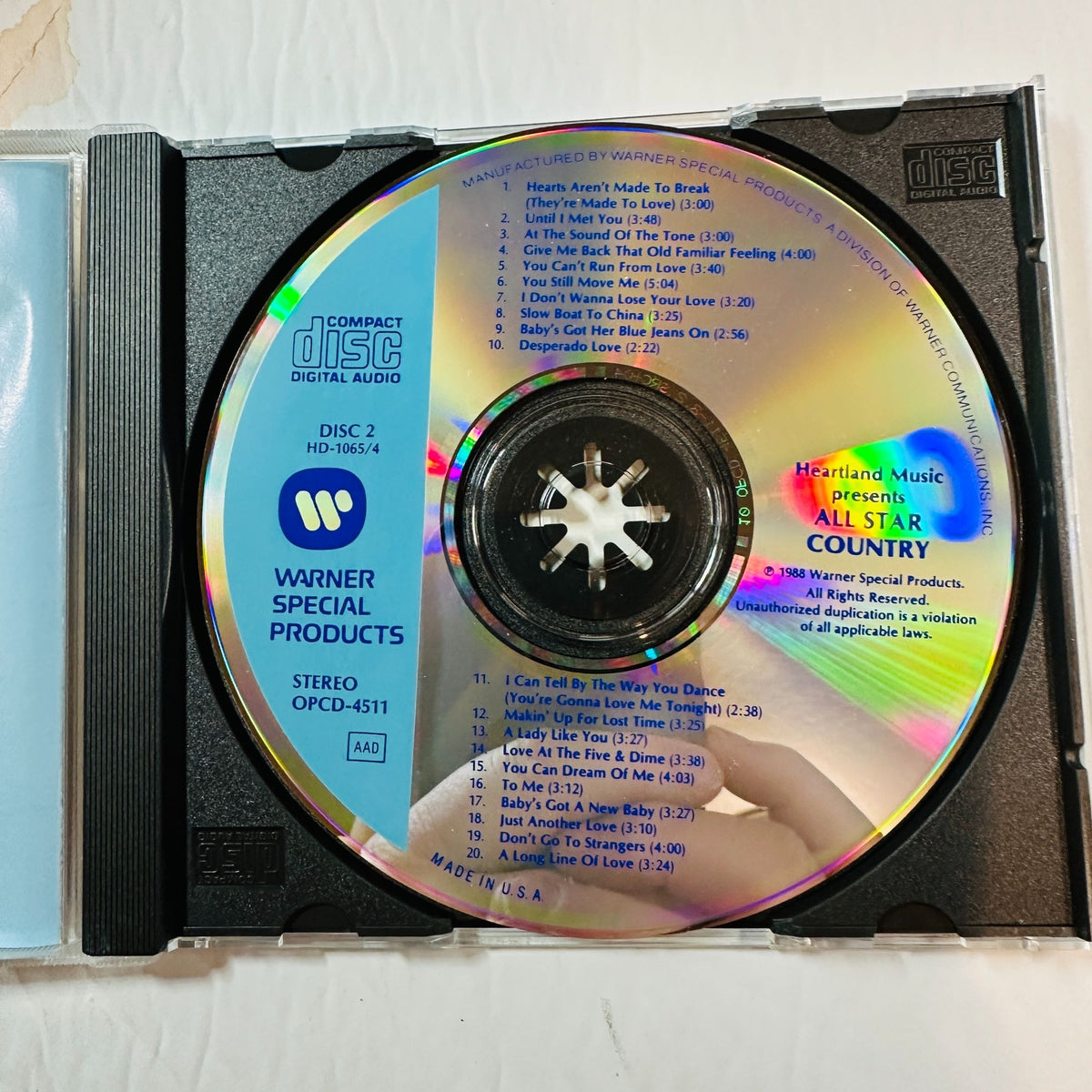 All Star Country CD Disc 2 Warner Special Products
