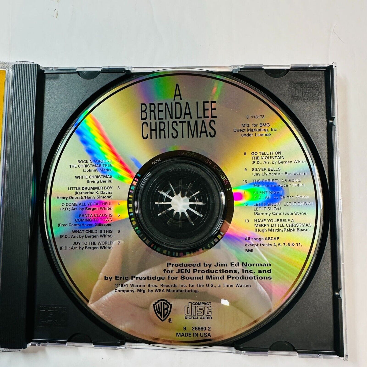 A Brenda Lee Christmas CD Album In The New Old Fashioned Way 1991