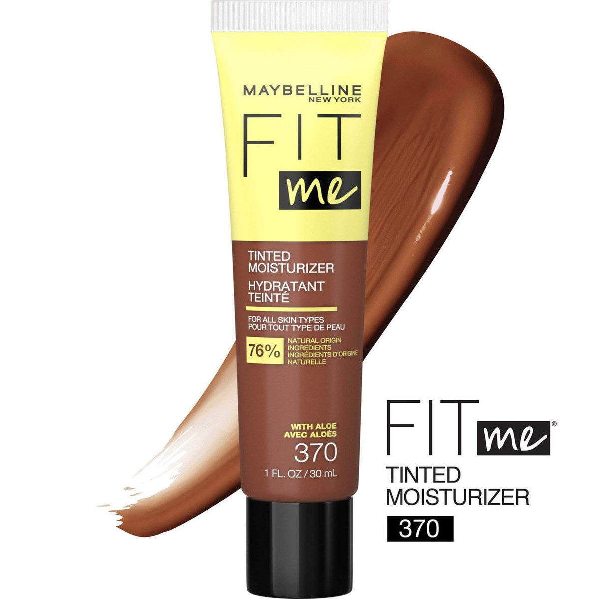 Maybelline Fit Me Tinted Moisturizer mNatural Coverage Face Makeup 370 - Suthern Picker