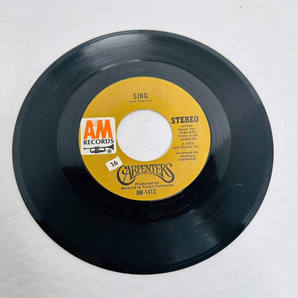 Carpenters 45rpm w/PS ''Sing'' & ''Druscilla Penny'' Good - Suthern Picker