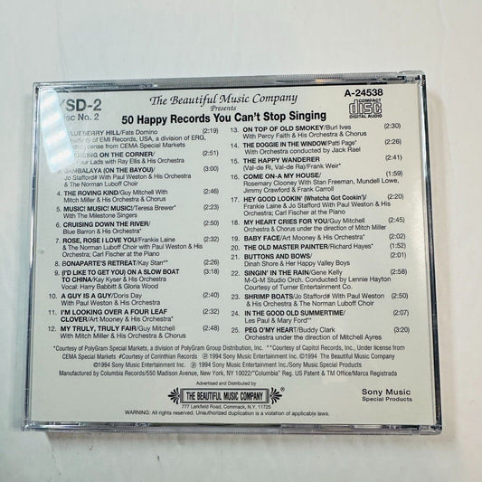 50 Happy Records You Cant Stop Singing CD Discs 2