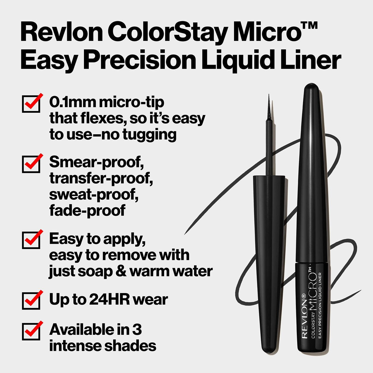 REVLON ColorStay Micro Easy Precision Liquid Liner 303 But First Wine Pack of 1