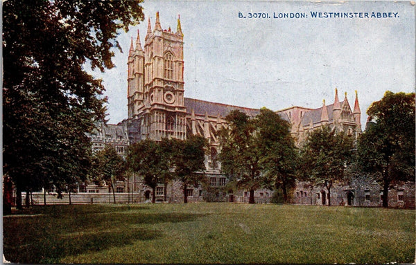 B 30701 London Westminster Abbey Postcard 1948 Posted Photocrom