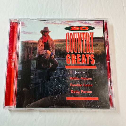 20 Country Greats CD Featuring Willie Nelson Frankie Laine & Dolly Parton