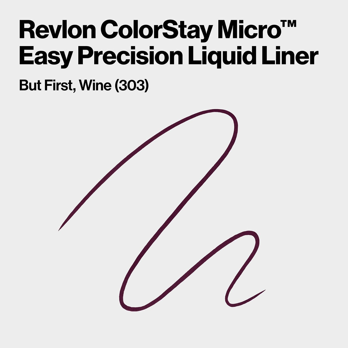 REVLON ColorStay Micro Easy Precision Liquid Liner 303 But First Wine Pack of 1