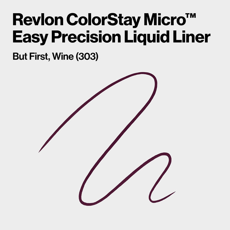 REVLON ColorStay Micro Easy Precision Liquid Liner 303 But First Wine Pack of 1