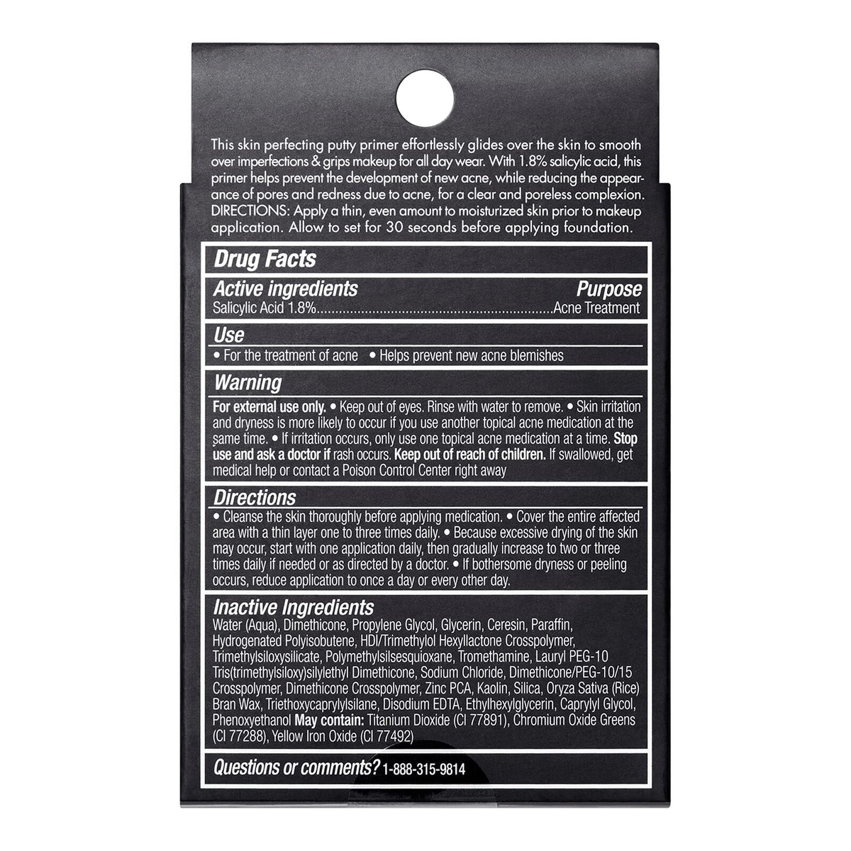 e.l.f. Acne Fighting Putty Primer Preps & Primes Skin Sheer 0.74 Oz (21g)