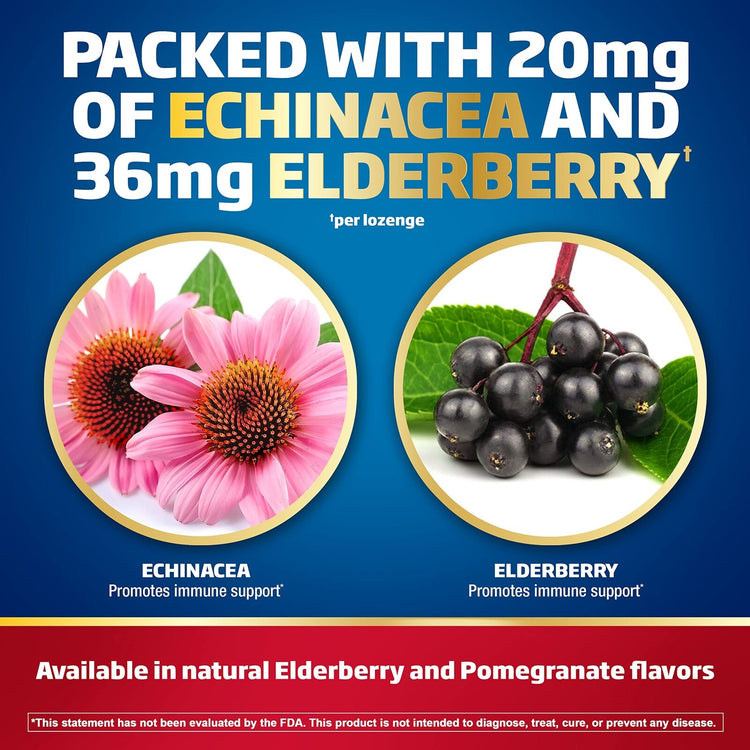 Defend-EEZE Immune Support Dietary Supplement Lozenges Elderberry Flavor 30 Ct