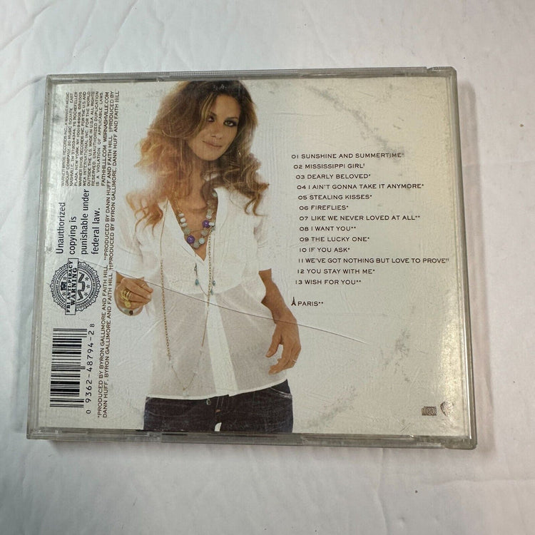 Faith Hill "Fireflies" CD Album Country Music Warner Br Records Mississippi Girl