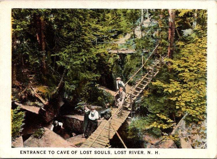 Entrance To Cave Of Lost Souls Lost River NH MINI Postcard Unused
