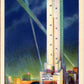 1933 Worlds Tallest Thermometer Postcard Havoline Motor Oil Chicago Worlds Fair