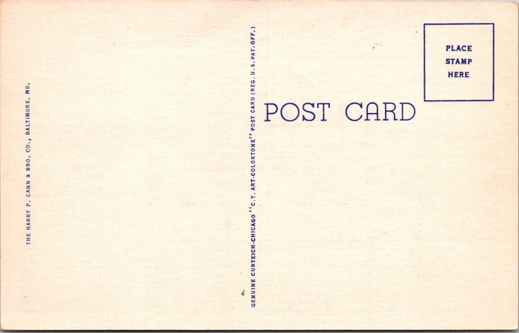 Vintage 1930s Hotel Carlton Rehoboth Beach Delaware Postcard Linen