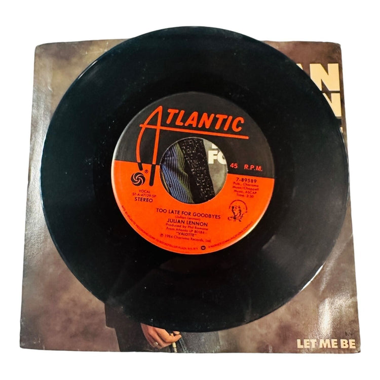 Julian Lennon Too Late For Goodbyes 7" Vinyl Record Single Orig Sleeve 45 RPM