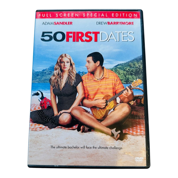50 First Dates DVD 2004 Full Screen Special Edition Adam Sandler Drew Barrymore