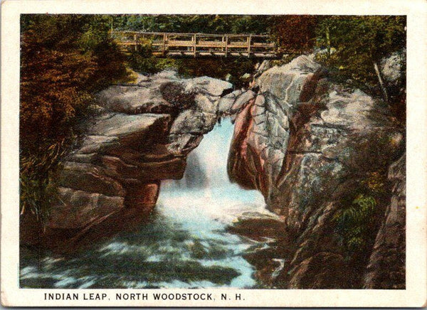 Indian Leap North Woodstock NH MINI Postcard Unused