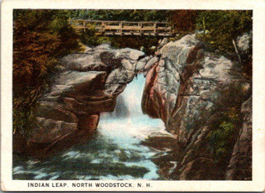 Indian Leap North Woodstock NH MINI Postcard Unused