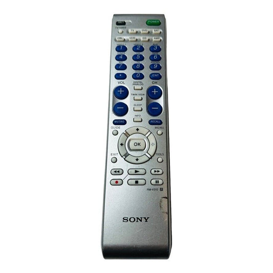 Sony RM-V310 Universal Remote Control TV, DVD, VCR, CD, D-SAT, DVR Silver