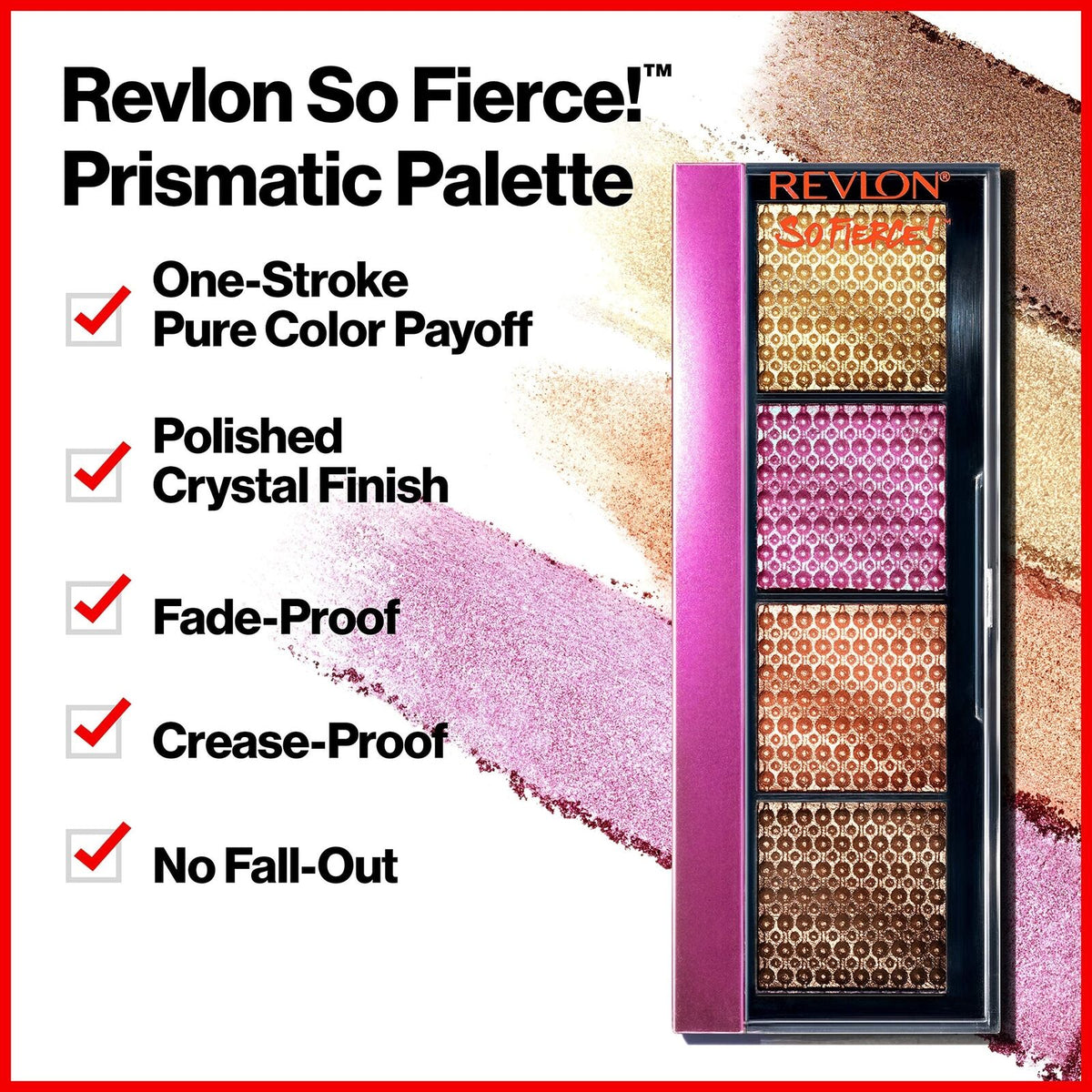 Revlon Eyeshadow Palette So Fierce Prismatic Eyeshadow 964 Clap Back 0.21 Oz