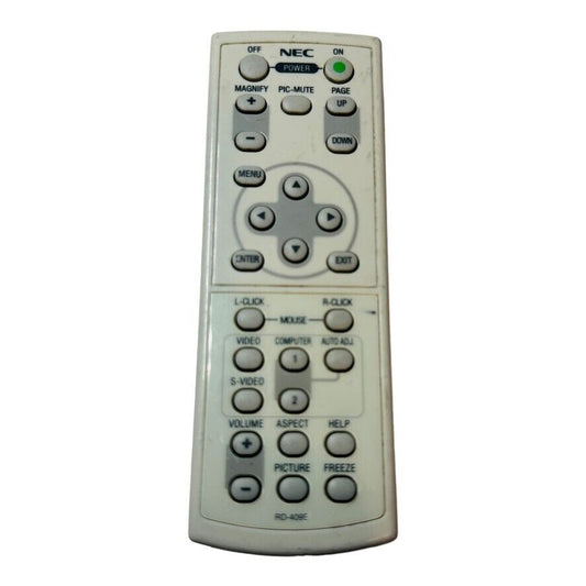 NEC RD 409E Remote Control White for VT670 VT676 VT575 VT470