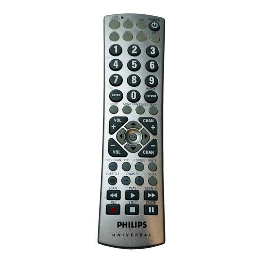 Philips 7 Device Universal Remote Control Silver Gray Fully Working