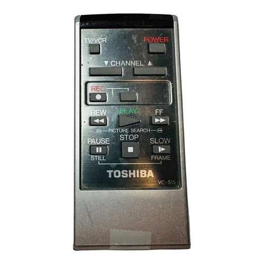 Toshiba VC-51S Remote Control Silver/Black for M-5300 VCR