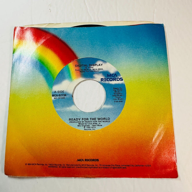 Ready For The World Digital Display 7'' Vinyl Single 45 RPM MCA Record 1985