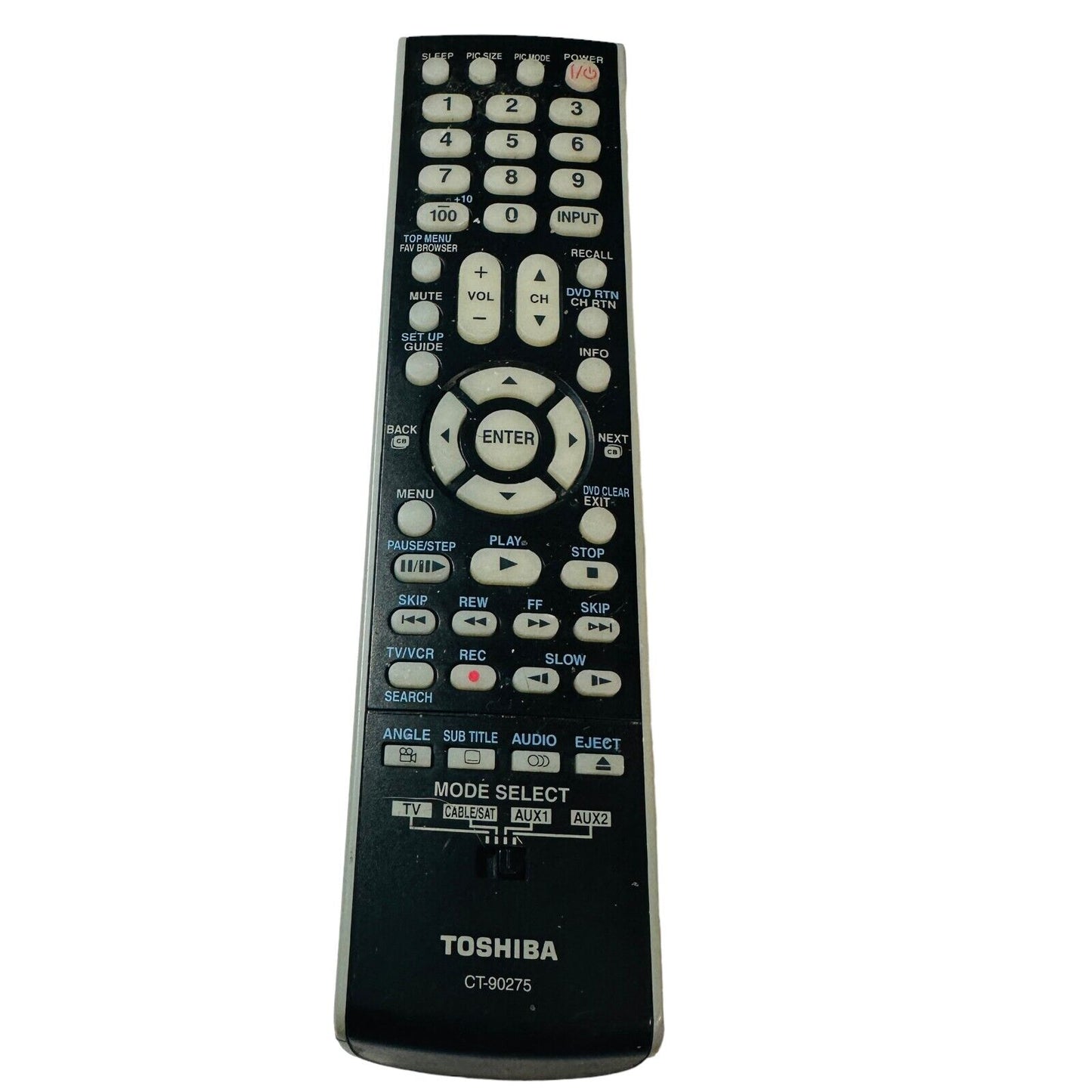 Toshiba CT-90275 Remote Control Black for Smart TV 19AV501U 19AV51U 37HL67S