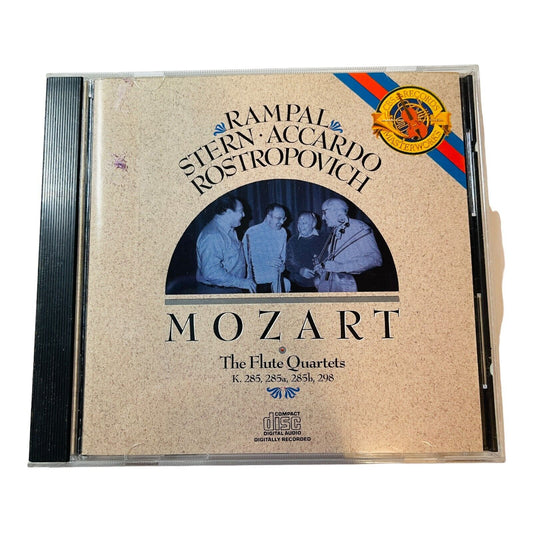 MOZART The Flute Quartets Rampal/Stern/ Accardo/Rostropovich 1987 CD