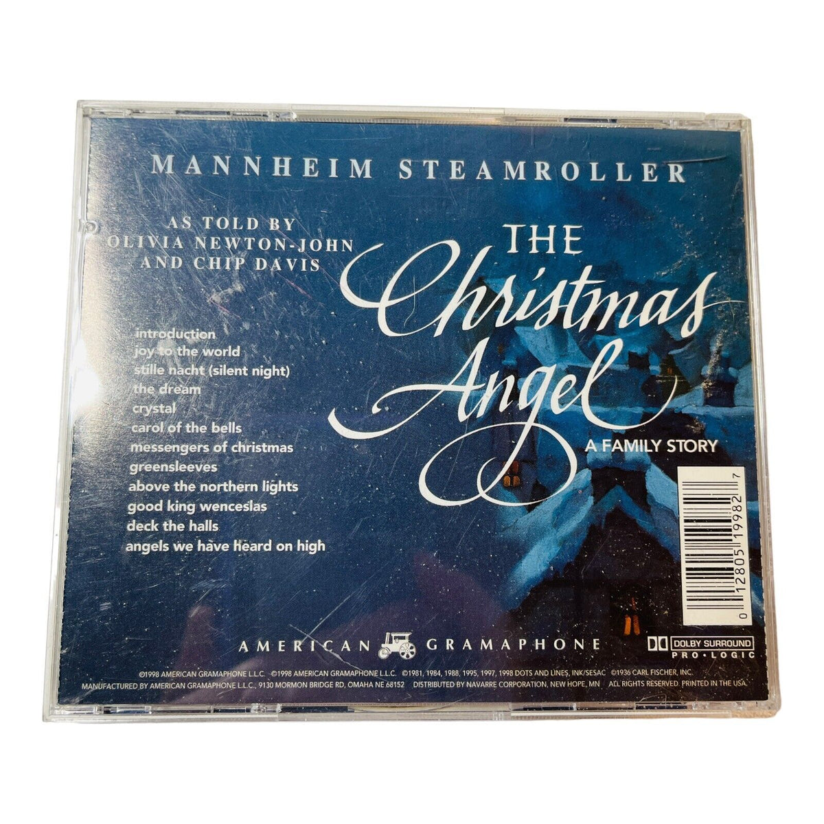 The Christmas Angel Mannheim Steamroller by Olivia Newton John Chip Davis (CD)