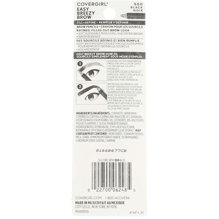 CoverGirl Professional Brow & Eye Makers Brow Shaper Eyeliner Midnight Black 500