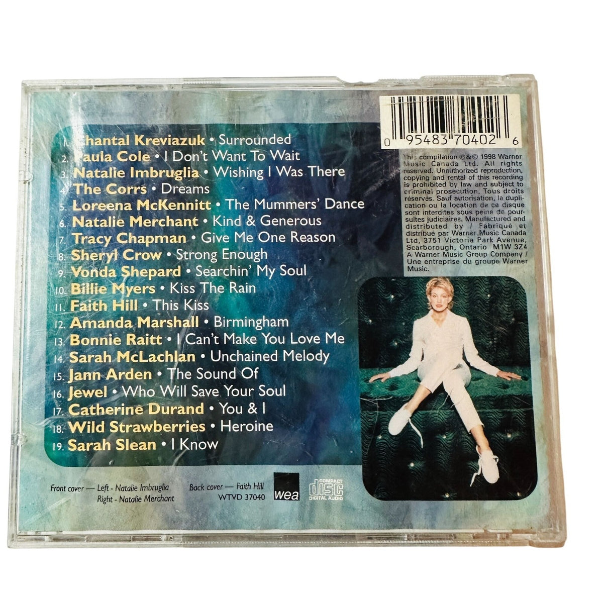 Women & Songs CD 1998 Various Artists Sheryl Crow Tracy Chapman Natalie Merchant