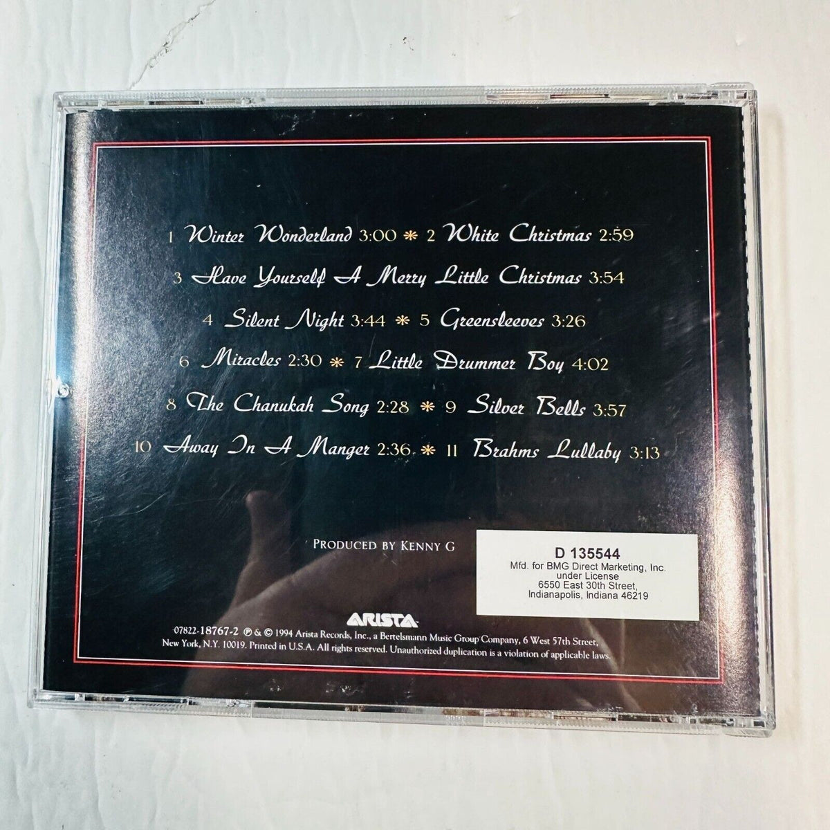 Kenny G "Miracles: The Holiday Album" CD