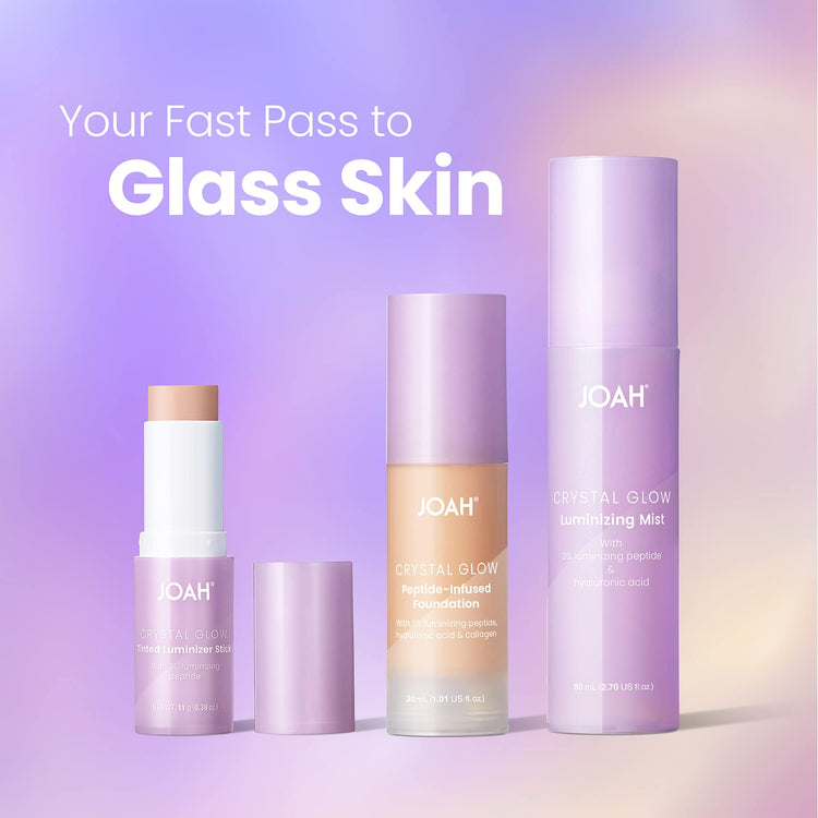 JOAH Crystal Glow Tinted Luminizer Stick Highlighter and Bronzer Stick MW020 Med