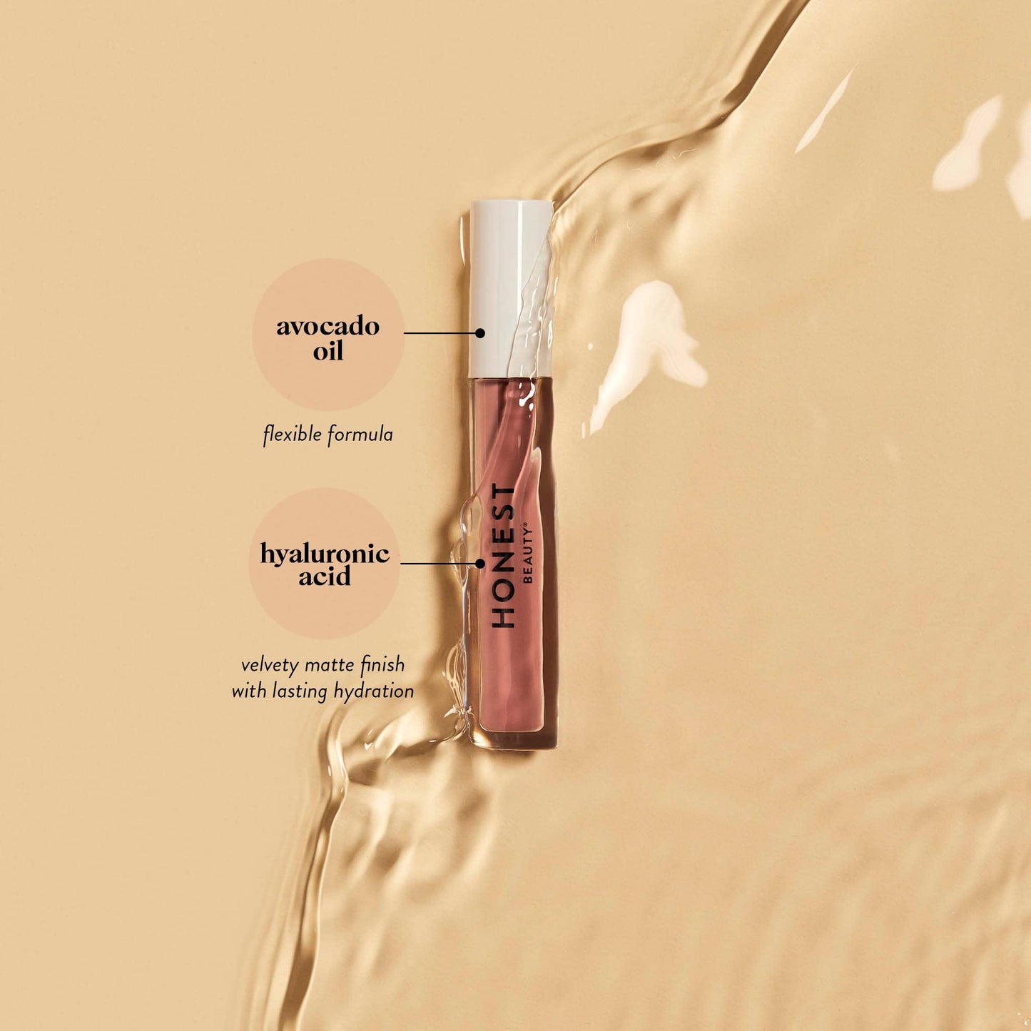Honest Beauty Hydrating Liquid Lipstick Hyaluronic Acid Happiness12 fl oz