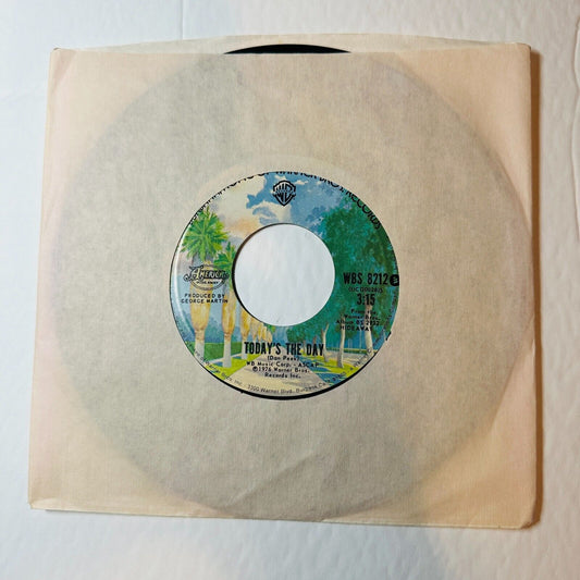 1976 America Today's The Day Hideaway part II 7" 45 Warner Bros Record