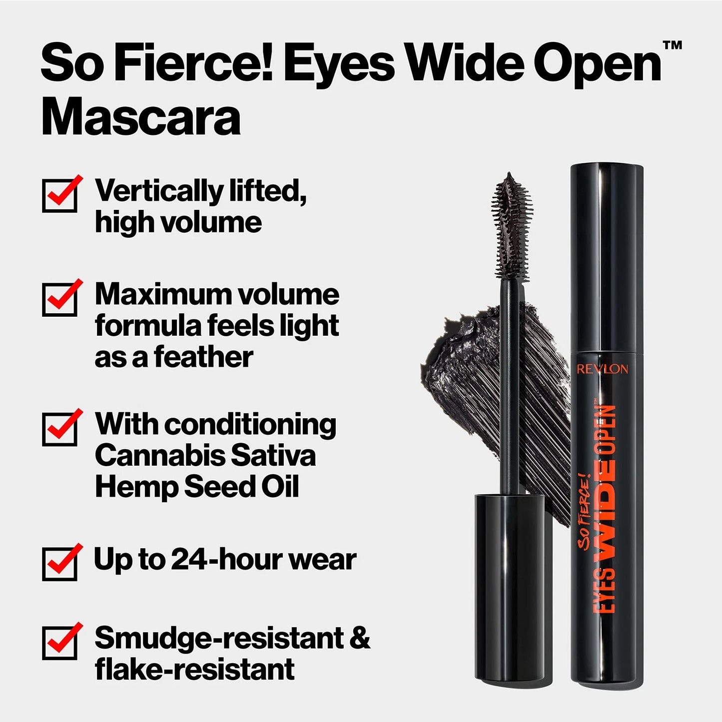 Revlon So Fierce Eyes Wide Open Mascara 102 Black 0.24 fl oz