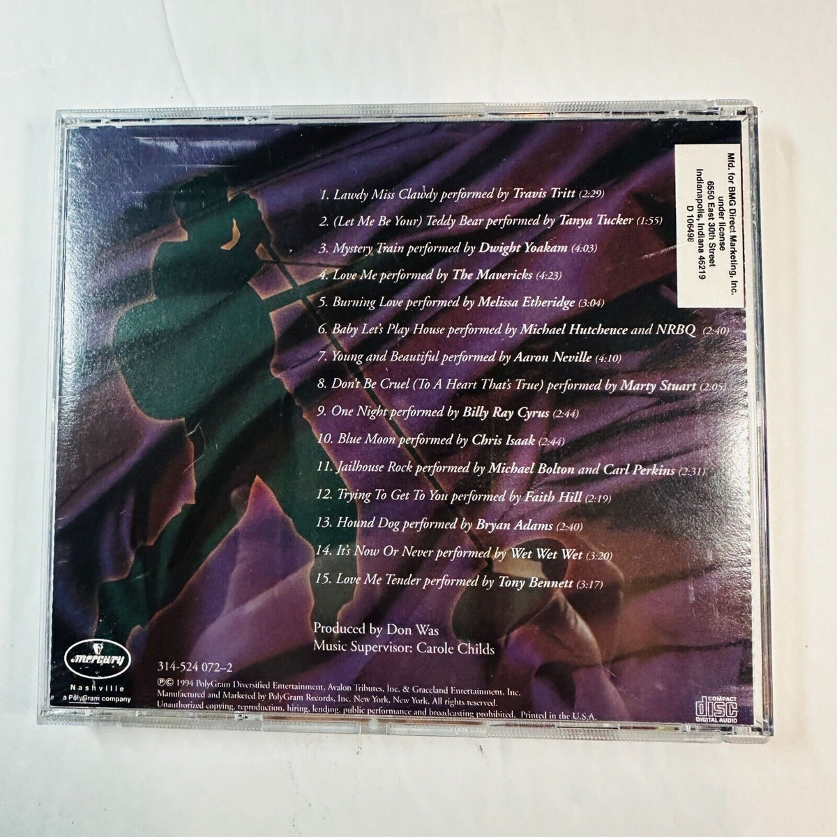 Its Now Or Never: The Tribute To Elvis CD 1994