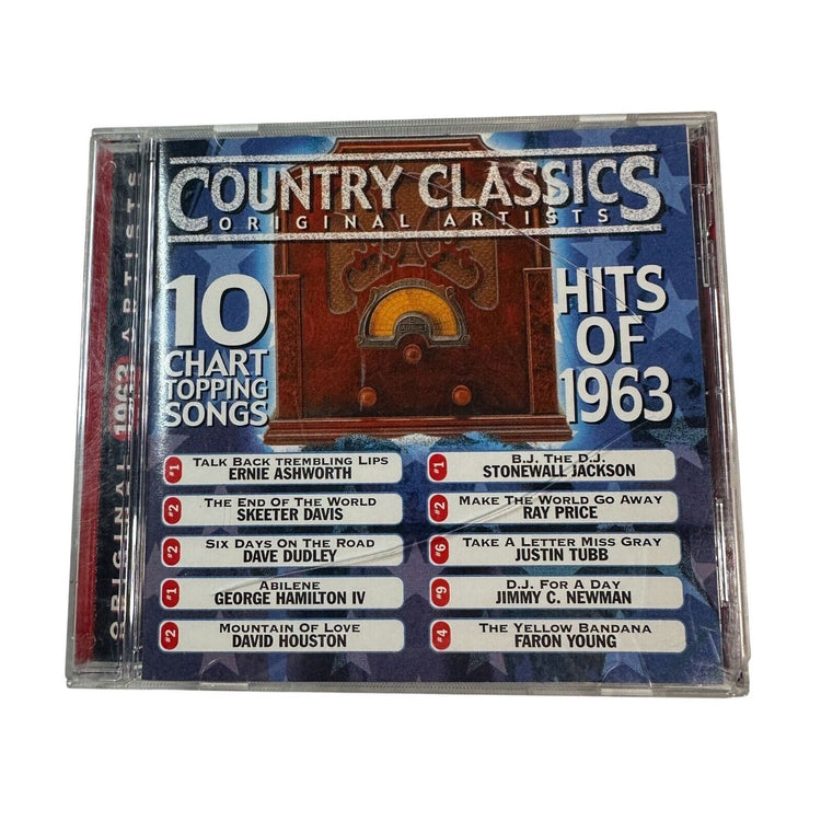 Country Classics Original Artists CD 10 Chart-Topping Hits Of 1963 Skeeter Davis
