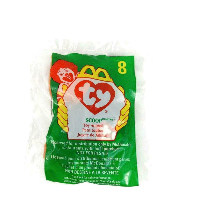 McDonald's Ty Scoop #8 Beanie Baby Pelican 1998 New In Package - Suthern Picker