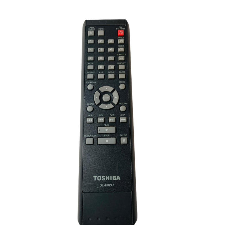 Toshiba SE-R0247 DVD Player Genuine OEM Remote Control Tested Works NO BACK - Suthern Picker