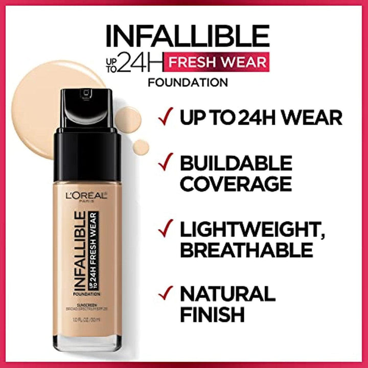 L'Oreal Paris Makeup Infallible Up to 24 Hour Fresh Wear Foundation Hazelnut 510 - Suthern Picker