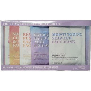 Wright's Apothecary Flawless Skin Cheat Sheets 6 Face Mask Sheets Gift Set - Suthern Picker