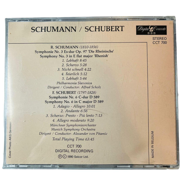 Schumann / Schubert Symphony No. 3 'Rhenish' Sumphony No. 6 CD - Suthern Picker