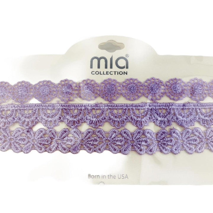 Mia Collection Lace Choker Necklace Light Purple 3 Pack - Suthern Picker