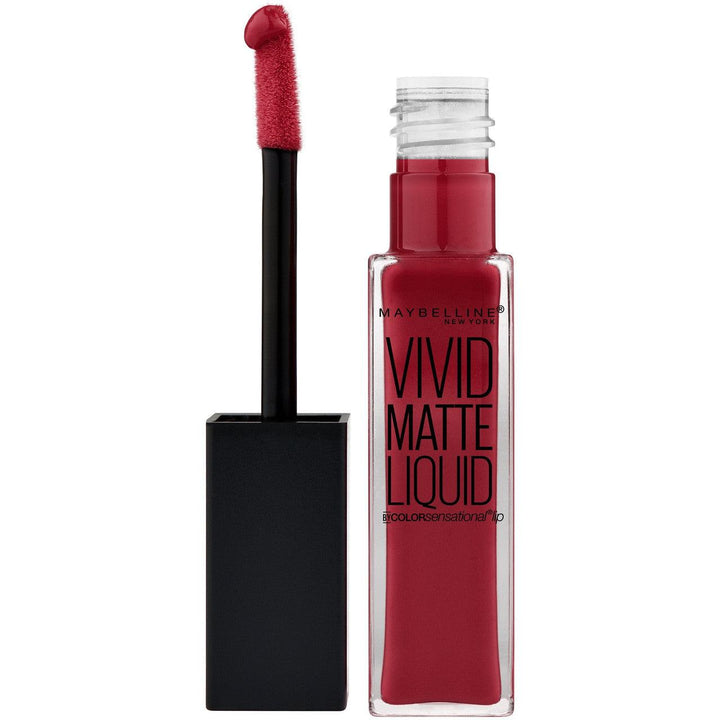 Maybelline Color Sensational Vivid Matte Liquid Lipstick Red Punch #36 - Suthern Picker