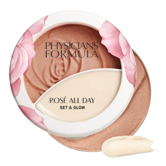 Physicians Formula Rosé All Day Set & Glow Highlighter Powder Sunlit Glow - Suthern Picker